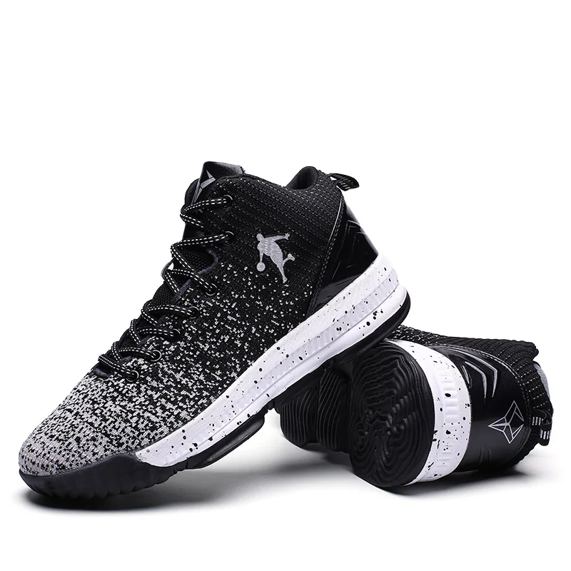 Мужская спортивная баскетбольная обувь в стиле ретро Высокие баскетбольные