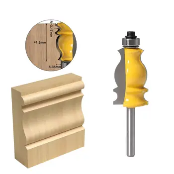

6mm Shank Handrail Knife Architectural Line Router Bit Trimming Cutter Woodwork