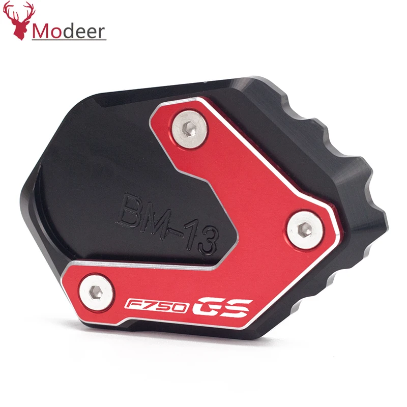 Kickstand Side Stand Extension Plate Pad For BMW F750GS F 750GS F750 GS F 750 GS 2018 2019 Motorcycle Enlarge Support Pad (7) 副本