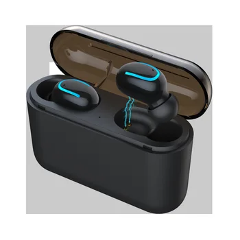 

TWS dual ear wireless 5.0 automatic Bluetooth headset with charging bin mobile power supply in one