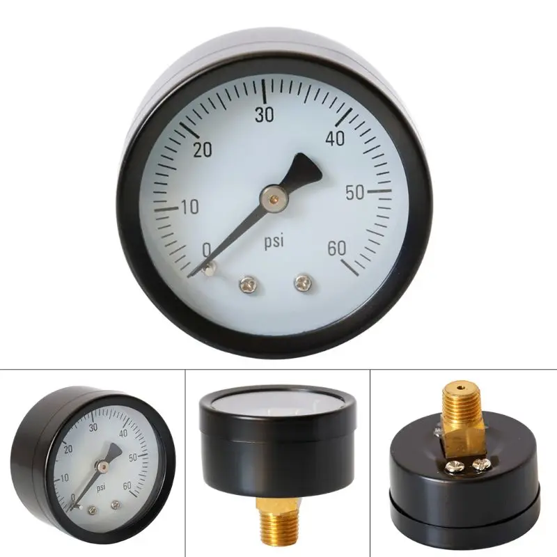 60 PSI 1/" NPT 2" Циферблат Манометр обратное крепление бассейн спа фильтр Замена