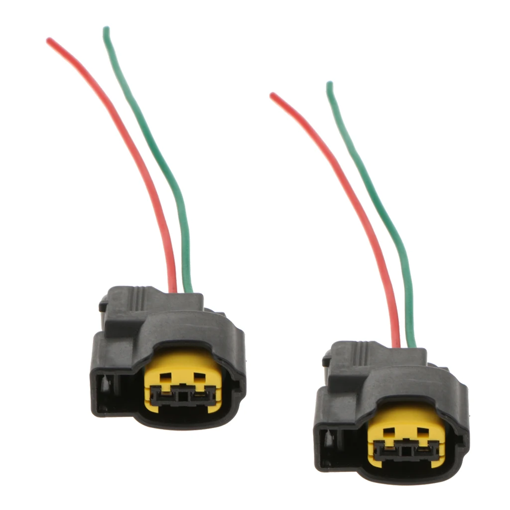 2pcs Ignition Coil Connector Repair Kit Harness Wiring Plug 2 Way 5inch