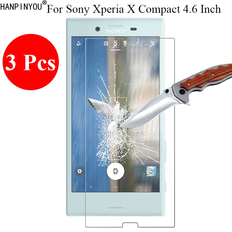 3 шт./партия новинка защита экрана из закаленного стекла 9H 2.5D для sony Xperia X Compact/Mini