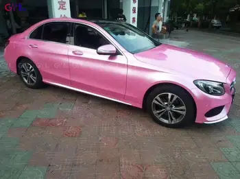 

Gloss Metal Paint Lipstick Vinyl Wrap Film Super Glossy Metal Lipstick Car Wrap Cover Styling With Air Bubble Free 1.52*18M/Roll