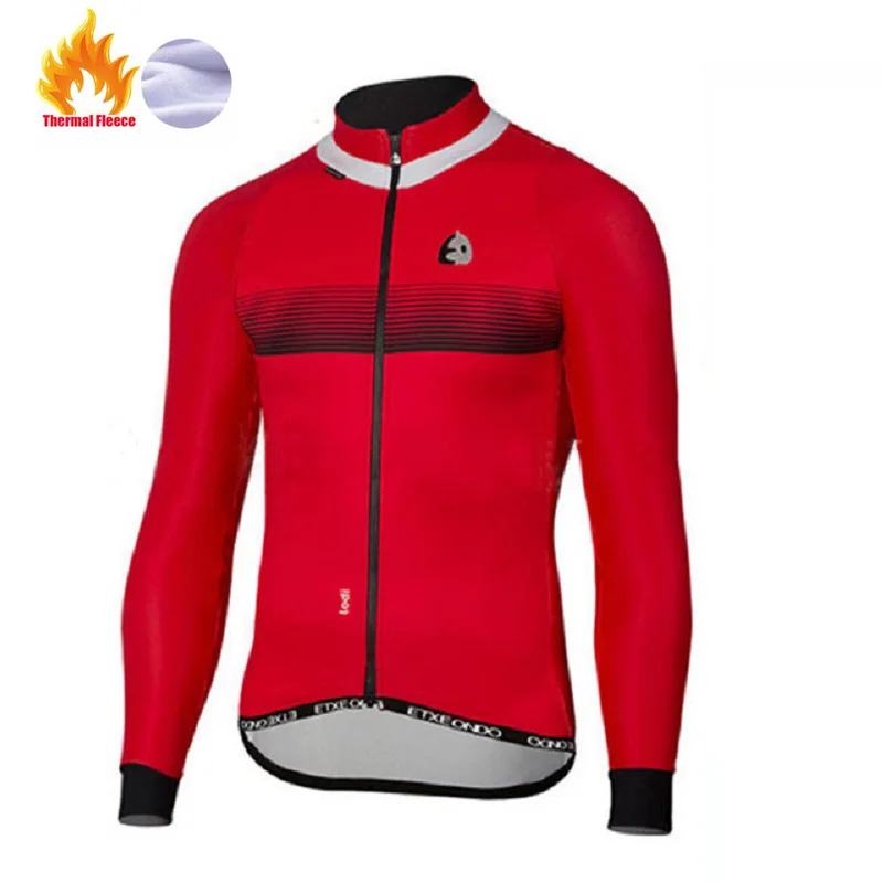 Tops 17 Etxeondo Winter Thermal Fleece jacket Cycling Jersey long sleeve Ropa ciclismo hombre Bicycle Wear Bike Clothing maillot Ciclism - Цвет: Tops 17