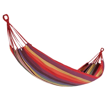 

1pc Canvas Single Hammock Leisure Multi-Functional 280x100CM Swing for Camping