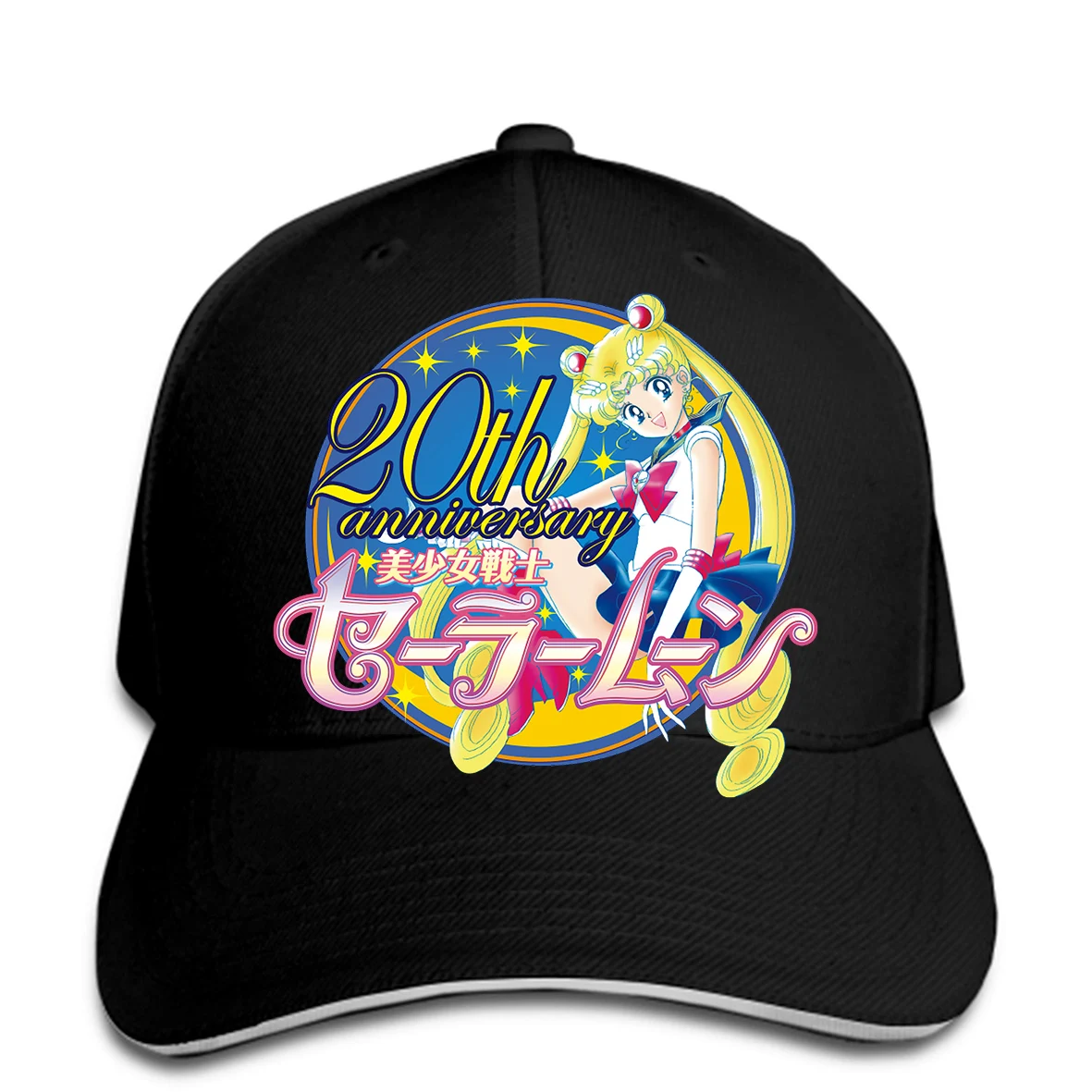 Мужская бейсболка Сейлор Мун 20th anniversary с логотипом jakowcastillo Сейлор Мун бейсболка кепка с логотипом женская шляпа