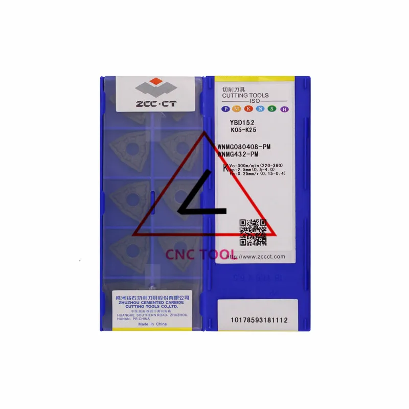 

WNMG080408-PM YBD152 10pcs Original CHINA ZCCCT Turning Inserts