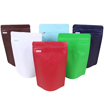 

50pcs Per Set125G Coffee Packing Bag 1/4 Pound Aluminum Foil Food Bag Wedding Candy Cookie Pastry Packaging Bag