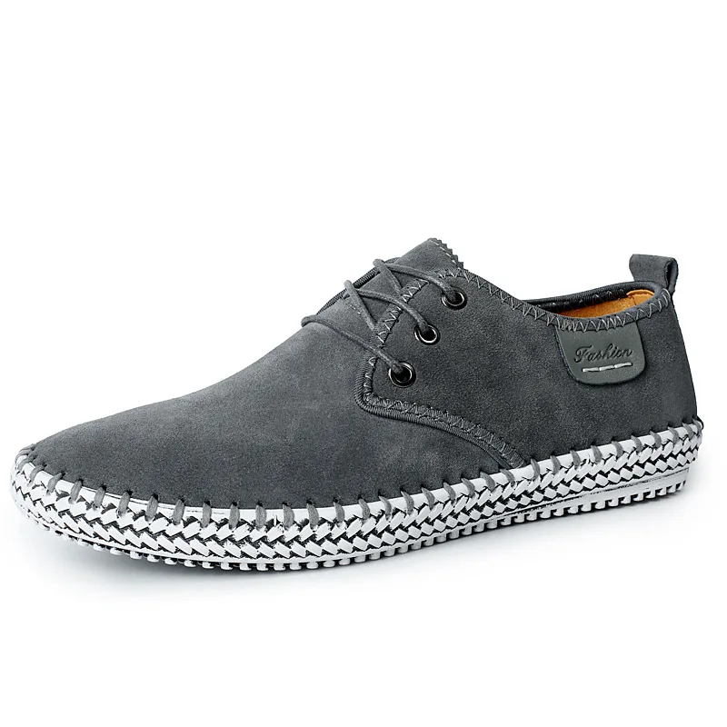 Мужская обувь размера плюс; коллекция года; сезон лето-осень; кроссовки на платформе со шнуровкой; Мужская обувь; однотонная Повседневная обувь; мужские кроссовки; zapatillas hombre - Цвет: Grey