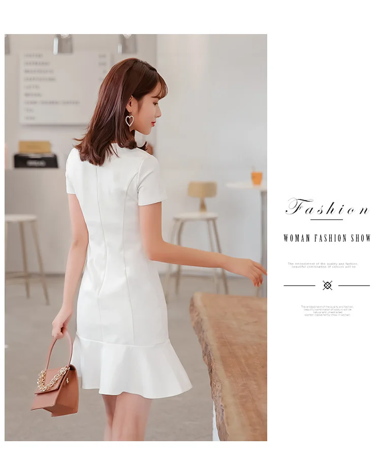 #1038 Black White Mermaid Dresses For Women Short Sleeves O Neck Mini Dress Ladies Sexy Vestido Casual Short Dress Slim Summer #1038 Black White Mermaid Dresses For Women Short Sleeves O Neck Mini Dress Ladies Sexy Vestido Casual Short Dress Slim Summer