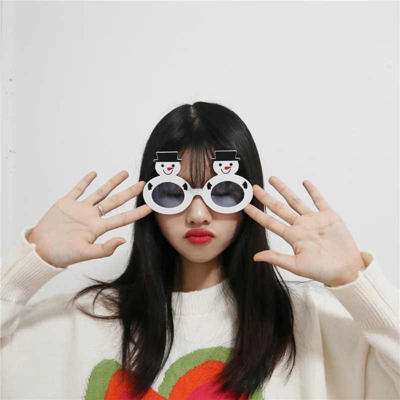 1pcs Christmas Party Funny Sunglasses Photo Booth Props For