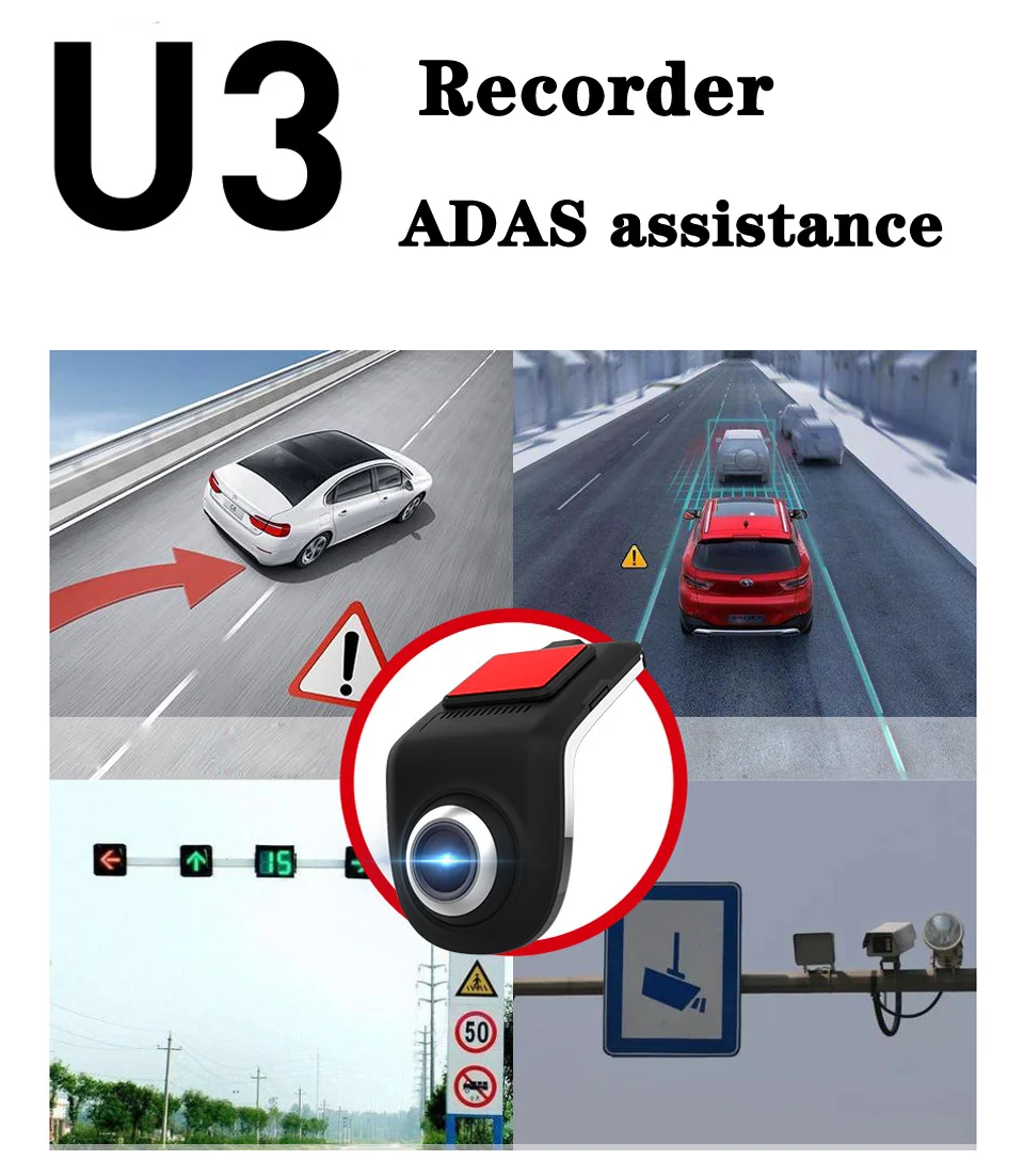 USB Android ADAS Автомобильный видеорегистратор Full HD Автомобильный видеорегистратор Камера ночного видения авто видео рекордер скрытого типа для Android мультимедийный плеер