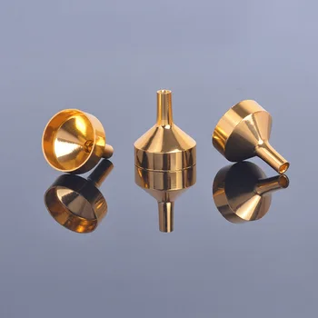 

500pcs New Metal Small Aluminum Mini Funnel for Perfume Transfer Diffuser Bottle Mini Liquid Oil Filling