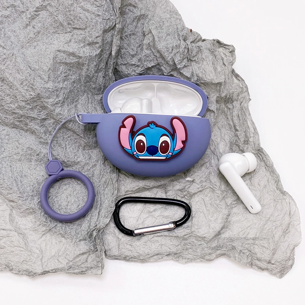 Cute Cartoon Earphone Cover for Huawei Freebuds 4i Case TWS Bluetooth Wireless Headphone Charging Box Case Headset Silicone Case