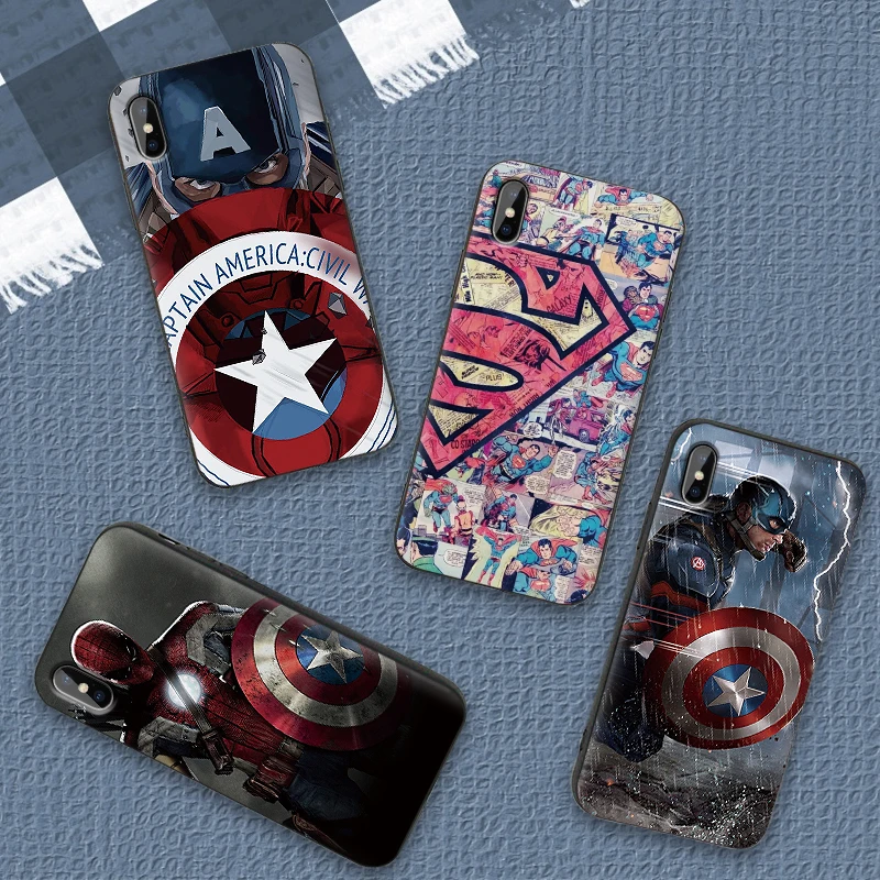 Marvel captain Phone Cover Case For Xiaomi Redmi 7 Note 4X 5A 16G 32G GO 7A K20 Pro 6 5 8 | Мобильные телефоны и