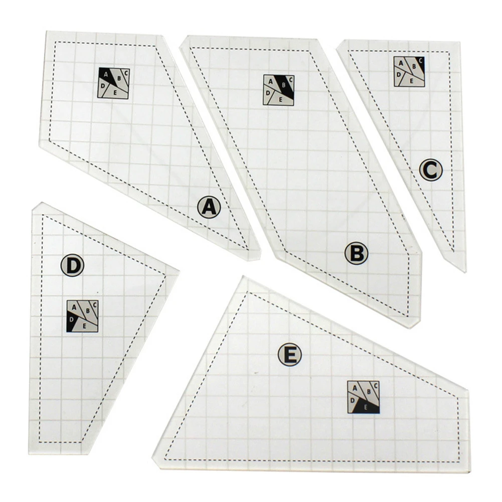 5pcs sewing ruler square tailor template acrylic ruler for diy patchwork measuring tool household quilting craft accessories sewing tools accessory aliexpress