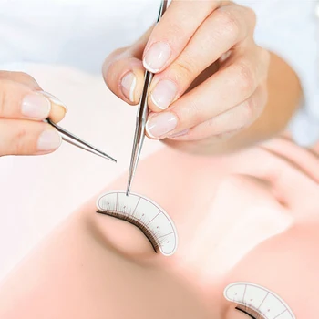 

12pcs Cosmetic Portable Remover Makeup Training Eyelash Extension Kit Lashes Grafting Beginner Artificial Fiber False With Bag