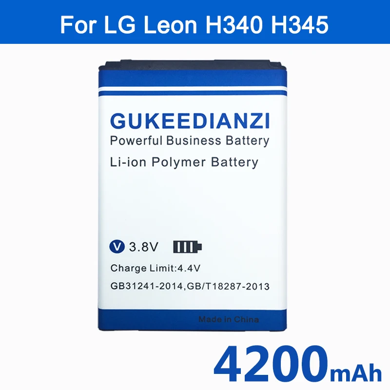 Аккумулятор для мобильного телефона GUKEEDIANZI BL 41ZH 4200 мАч LG Leon H340 H345 MS345 H343 Risio C40 L50 D213N