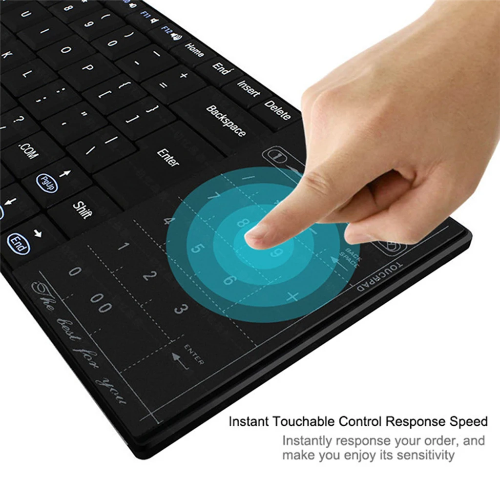 Ultra Slim ABS Plastic Wireless Bluetooth Keyboard For IOS Android Windows PC Slim Portable Keyboard Bluetooth Keyboard 2019 New