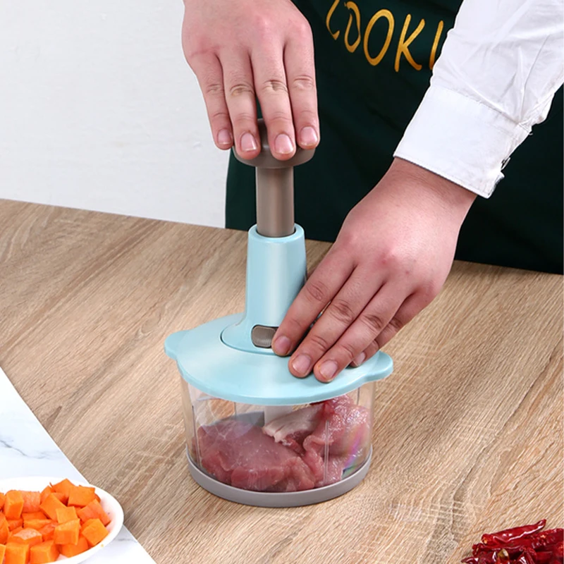 Manual Vegetable Mincers Press Type Household Garlic Meat Cutter Grinders  Whisk Stirre Kitchen Food Chopper Mini food Processor - AliExpress