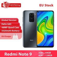 Xiaomi Redmi Note-9 Smartphone NFC 128GB 4gbb GSM/CDMA2000/WCDMA/.. Adaptive Fast Charge
