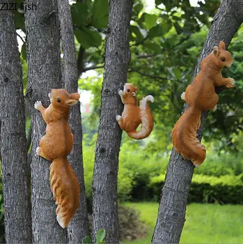 

Creative Branch Garden courtyard decoration Tree Decorative ornaments squirrel Simulated animal Simulation squirrel Outdoor