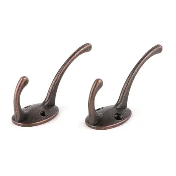 

Alloy Vintage Wardrobe Hook Bathroom Coat Single Red Hook Bronze Hardware Hook
