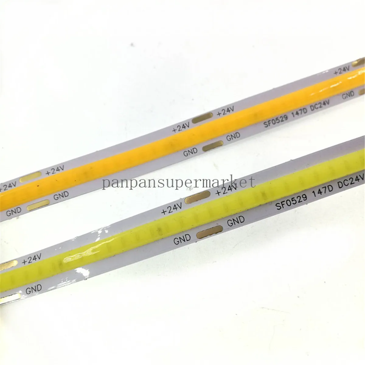 Высокая плотность COB/FOB гибкие светодиодные полосы 12 V/24 V для Шкаф Настенный декор