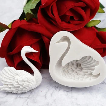 

Swan silicone Molds Fondant Cake Decorating Tools Silicone Molds Sugarcrafts Chocolate Baking Tools For Cakes Gumpaste Form