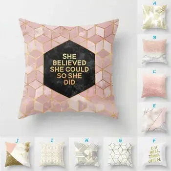 

Fashion Pillow Case 45x45 CM Pillow Case Polyester Letter Pillow Case Home Waist Pillow Case Home Textile Fancy Cover