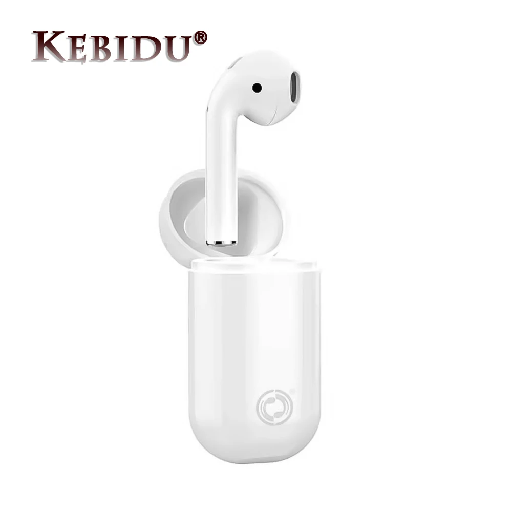 

Kebidu Mini Wireless Earphone Single Bluetooth 5.0 Headset Touch Control Hands Free Earbud With Charging Box For IPhone