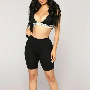 

2019 High Quality Hirigin New Fashion Women Soft Solid Spandex Basic Shorts Summer Casual Leggings Sports Knee Length Pants