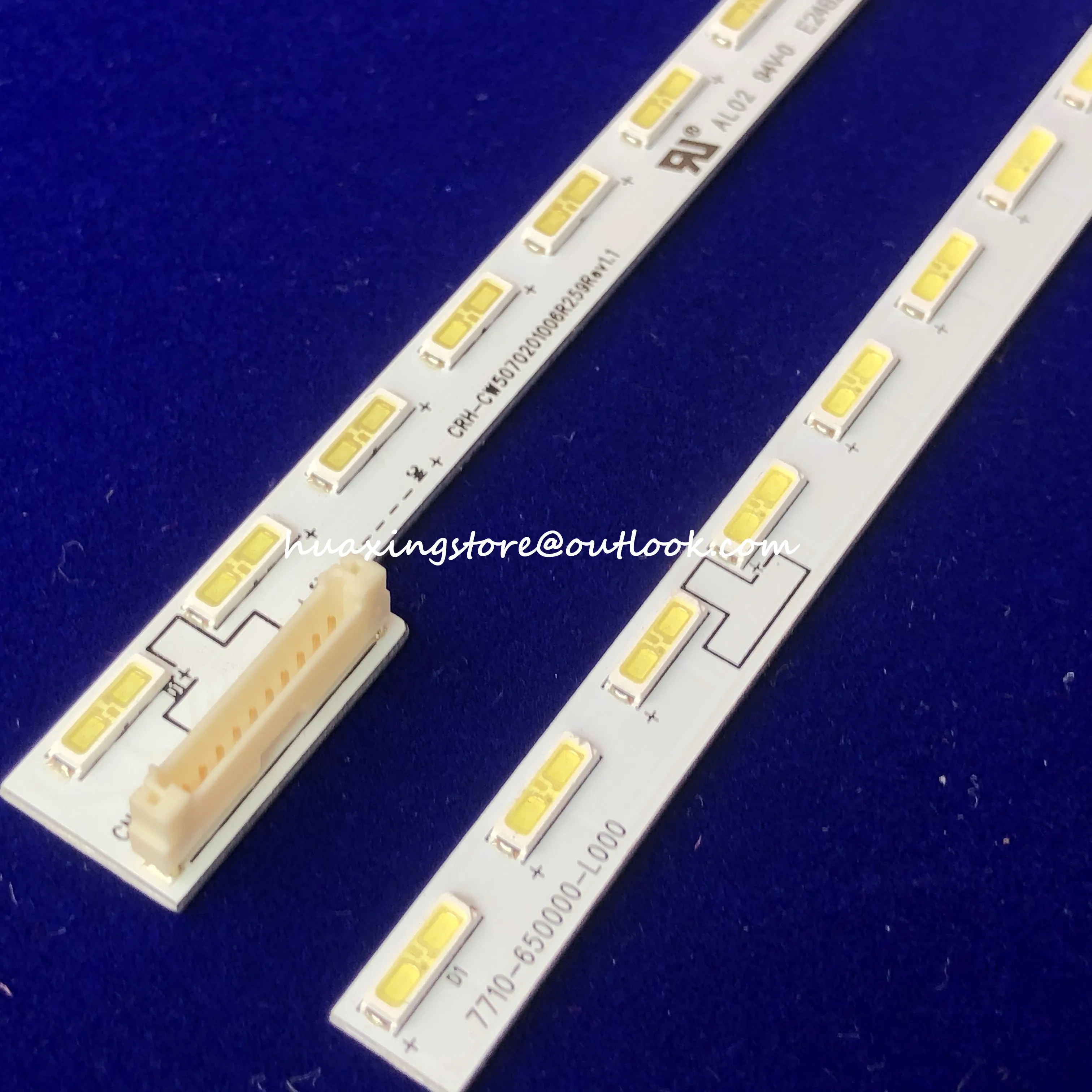 

LED strip for Skyworth 50“ TV 50E680F 50E760A CRH-CW5070201006R259Rev1.1 CRH-CW5070201006L259Rev1.1 7710-650000-L000/R000