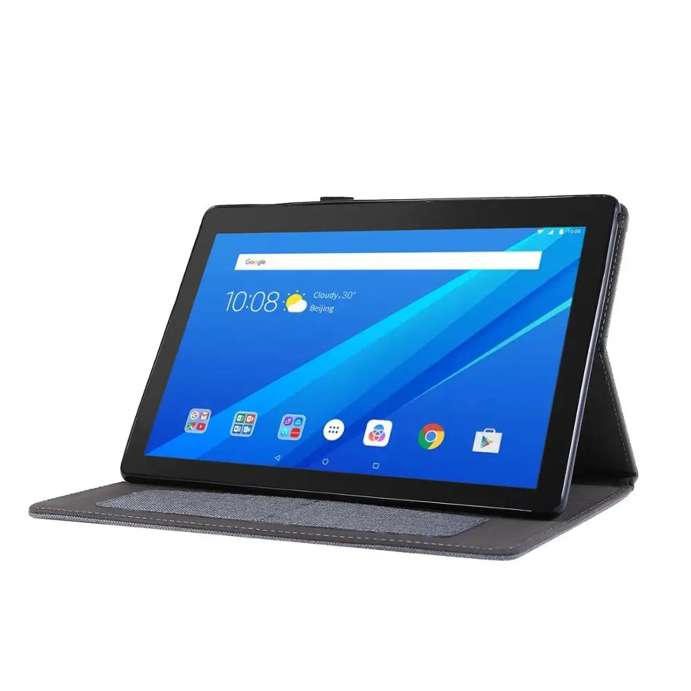 Кожаный чехол книжка для планшета Lenovo Tab E10 10 1 дюйма|Чехлы планшетов и электронных