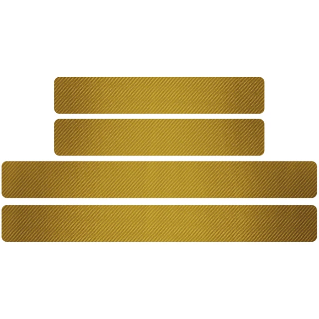 For Land Rover Range Rover Discovery 3 4 2 Autobiography 4Pcs Car Accessories 3D Vinyl Carbon Fiber Door Threshold Guard Sticker Gold