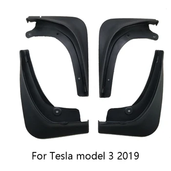 

4Pcs/Set Car Mud Flaps Front Rear Mudguard Splash Guards Fender Mudflaps For Tesla Model 3 2019