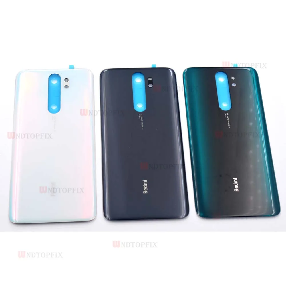 3D стекло для Xiaomi Redmi Note 8 Pro задняя крышка батарейного отсека задняя стеклянная крышка для Redmi Note 8 Крышка батарейного отсека чехол+ чехол