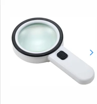 

30X Magnifier with Light,Gemwon Handheld 12 LED Large Magnifying Glass Illuminated Lighted for Seniors Reading,Stamps,Inspection