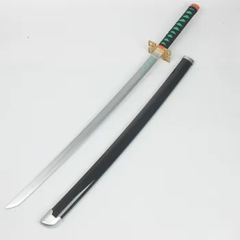 

Samurai Cos Performance Props Dead Man Double Blade Ninja Weapon Stage Performance Sword Pu Weapon Toy Simulation Sword Toy