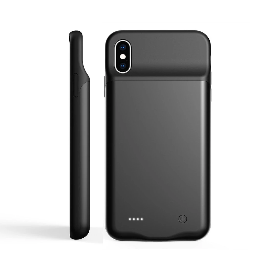 Чехлы с зарядным устройством для iPhone XS Max XR чехол внешним аккумулятором мягкий
