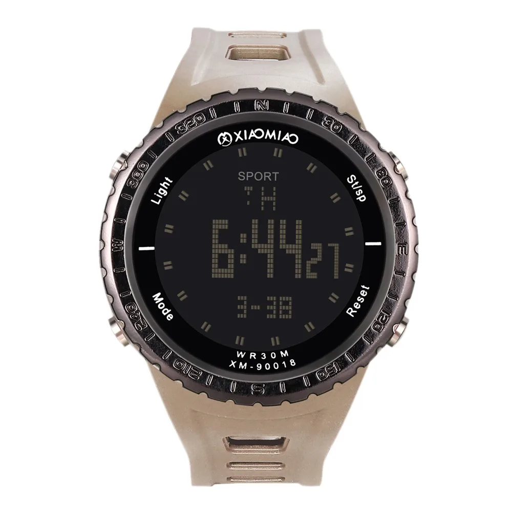 High-End светодиодный цифровые электронные часы, Для мужчин Мульти-Функция возможностью погружения на глубину до 30 м спортивные Водонепроницаемый спортивной моды Для мужчин и мальчиков на возраст от даты Наручные часы "Q4
