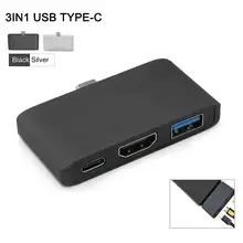 Портативный usb type C к HDMI PD Thunderbol t 3 хаб адаптер для samsung S8/S9 M acbook Pro