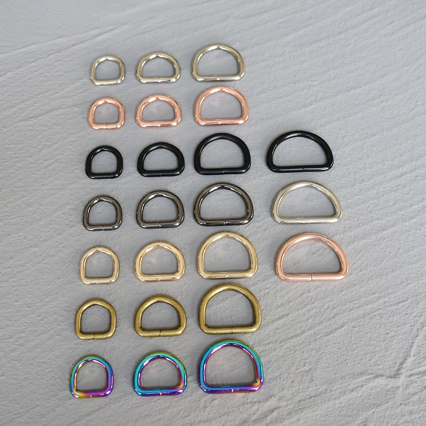 고품질 금속 핸드백 지갑 스트랩 벨트, 개 목걸이 체인, 웹 D 링 버클, DIY 액세서리, 15mm/20mm/25mm/30mm, 1 개