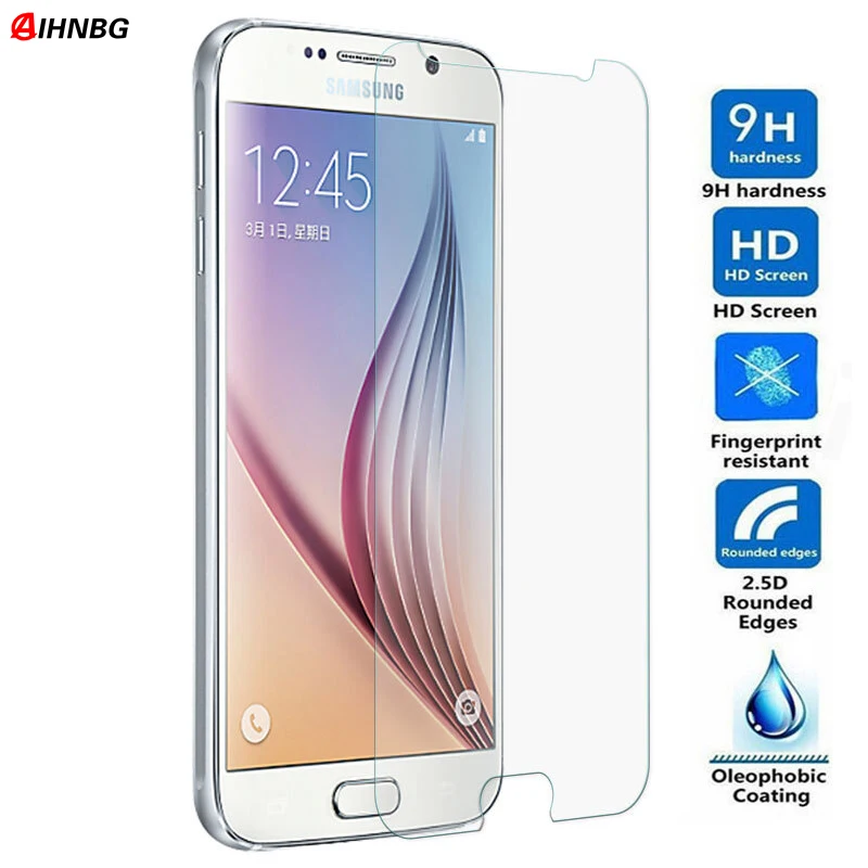 Защитное стекло для Samsung Galaxy S7 S6 S5 A9 A7 A5 A6 A8 Plus 2018 Note 5 4 3 закаленное защиты экрана