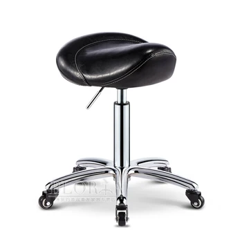 

H1 Beauty Stool Barber Shop Chair Hair Salon Stool Rotary Lifting Round Stool Work Bench Nail Salon Pulley Beauty Salon Cheap