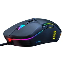 Wired Mouse Ergonomic Design Optical Computer Usb Optical Ergonomic Gaming Colorful Backlights Mouse for Office& Home