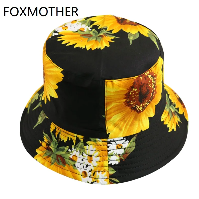 Панама FOXMOTHER с цветочным принтом для мужчин и женщин модная шляпа от солнца