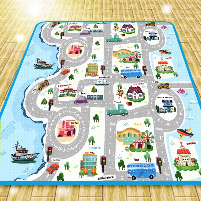 Baby Play Mat Toys For Children's Kids Climbing Pad Developing Waterproof Mat Rubber Eva Puzzles Foam Funny Baby Mat Kid Blanket 1