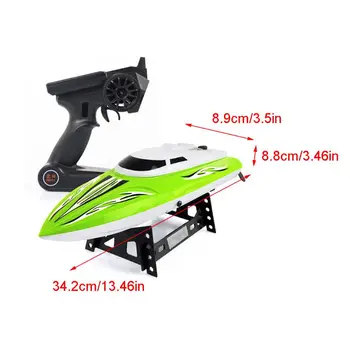 

Kids 2.4G High Speed Boat Speedboat Remote Control Boat for Lakes/Pools/Ponds DXAD